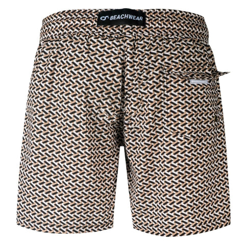 Shorts Geometric Beige